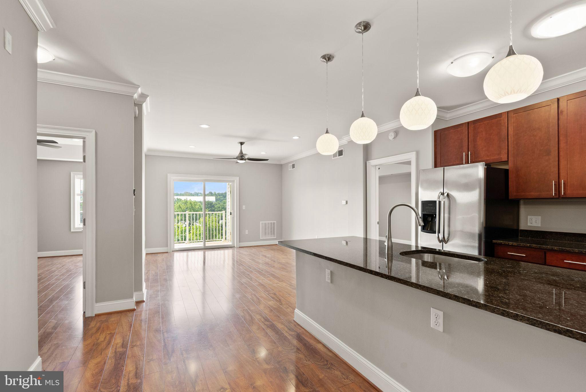 6301 Edsall Road, Unit 619 Alexandria, VA 22312 - Photo 11 of 53 Kitchen Island with Granite counter top