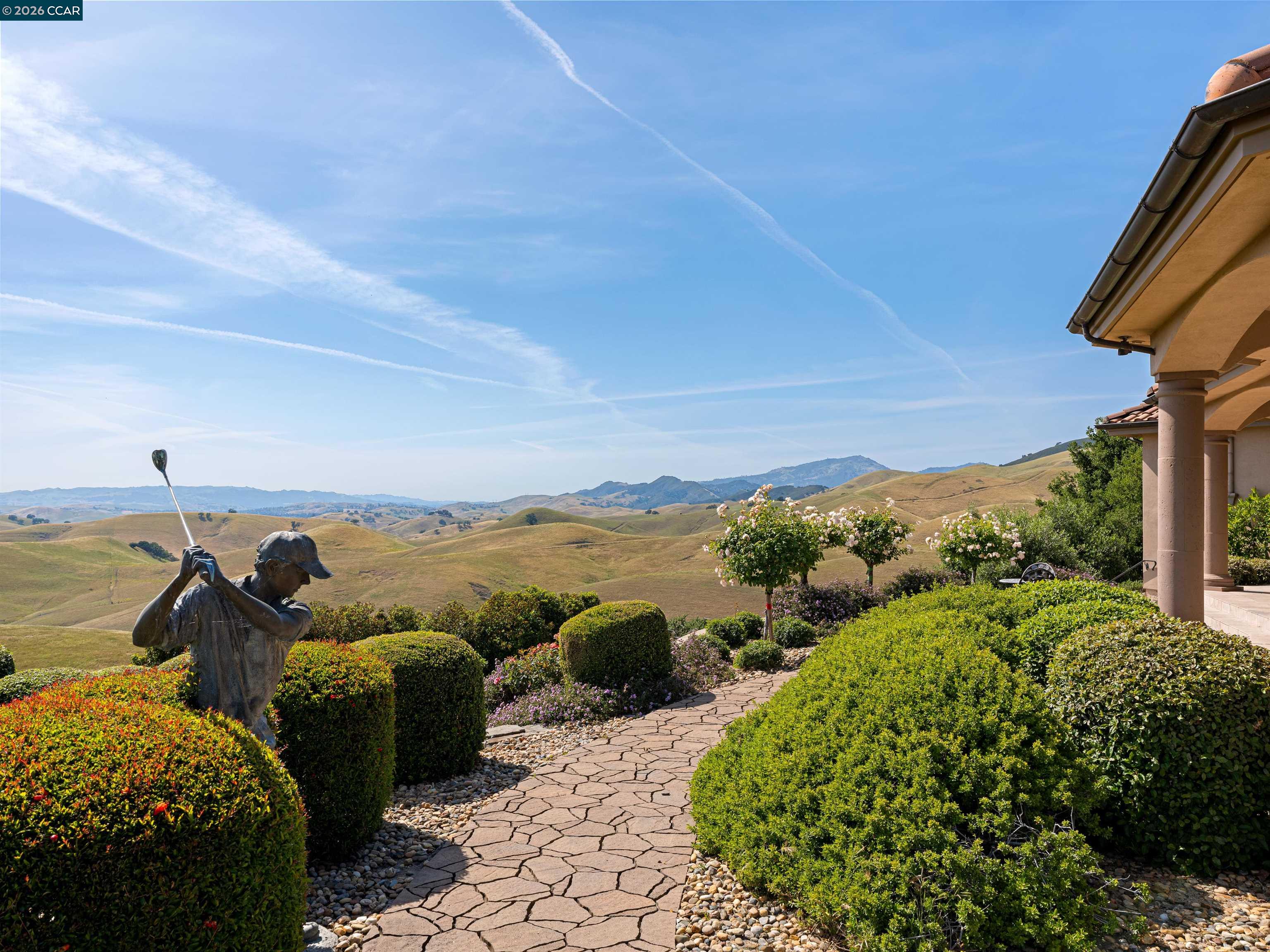 2020 Victorine Road Livermore, CA 94551 - Photo 82 of 99 a view of a terrace with a garden
