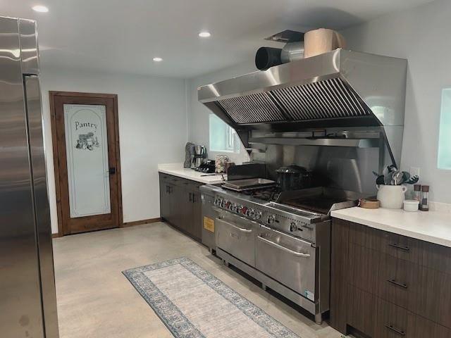 1250 County Road Brady, TX 76825 - Photo 33 of 40 a kitchen with a stove and a cabinet