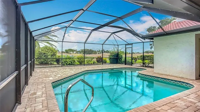 a view of outdoor space yard and swimming pool