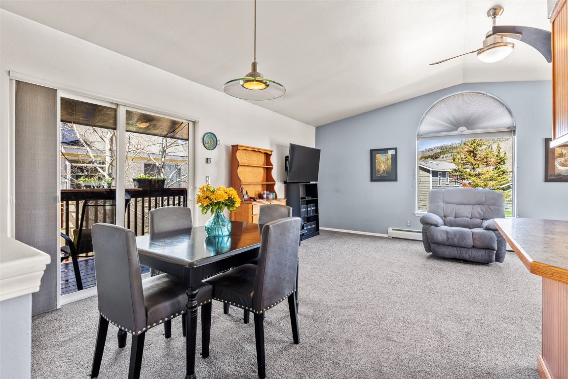 654 Alpine Road Dillon, CO 80435 - Photo 15 of 40 a dining room with furniture and window