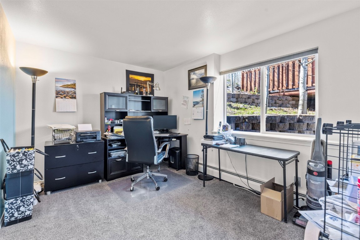 654 Alpine Road Dillon, CO 80435 - Photo 30 of 40 a view of a workspace with furniture and a window