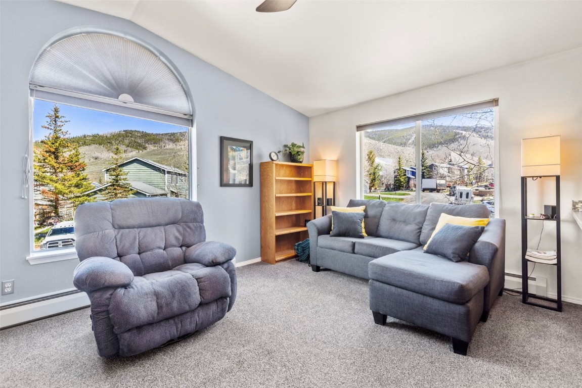 654 Alpine Road Dillon, CO 80435 - Photo 8 of 40 a living room with furniture and a large window