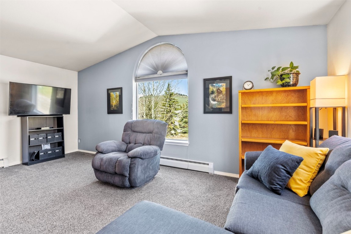 654 Alpine Road Dillon, CO 80435 - Photo 9 of 40 a living room with furniture and a flat screen tv