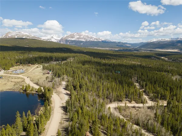 a view of lake with mountain