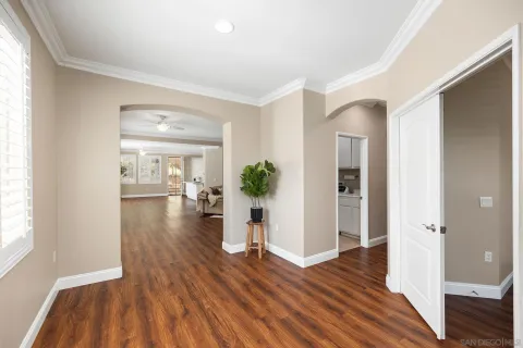 a view interior of the house and wooden floor