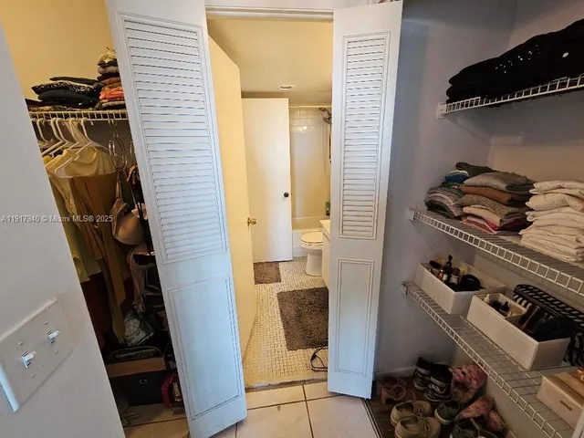 a view of walk in closet