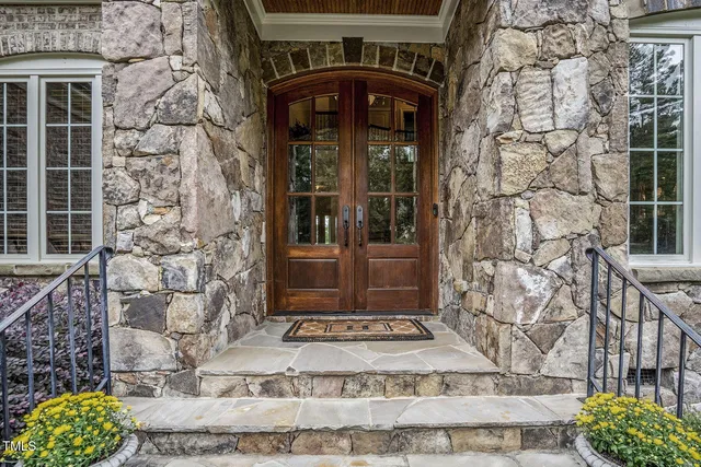 a front view of a house