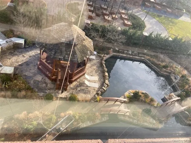 a view of a wooden door