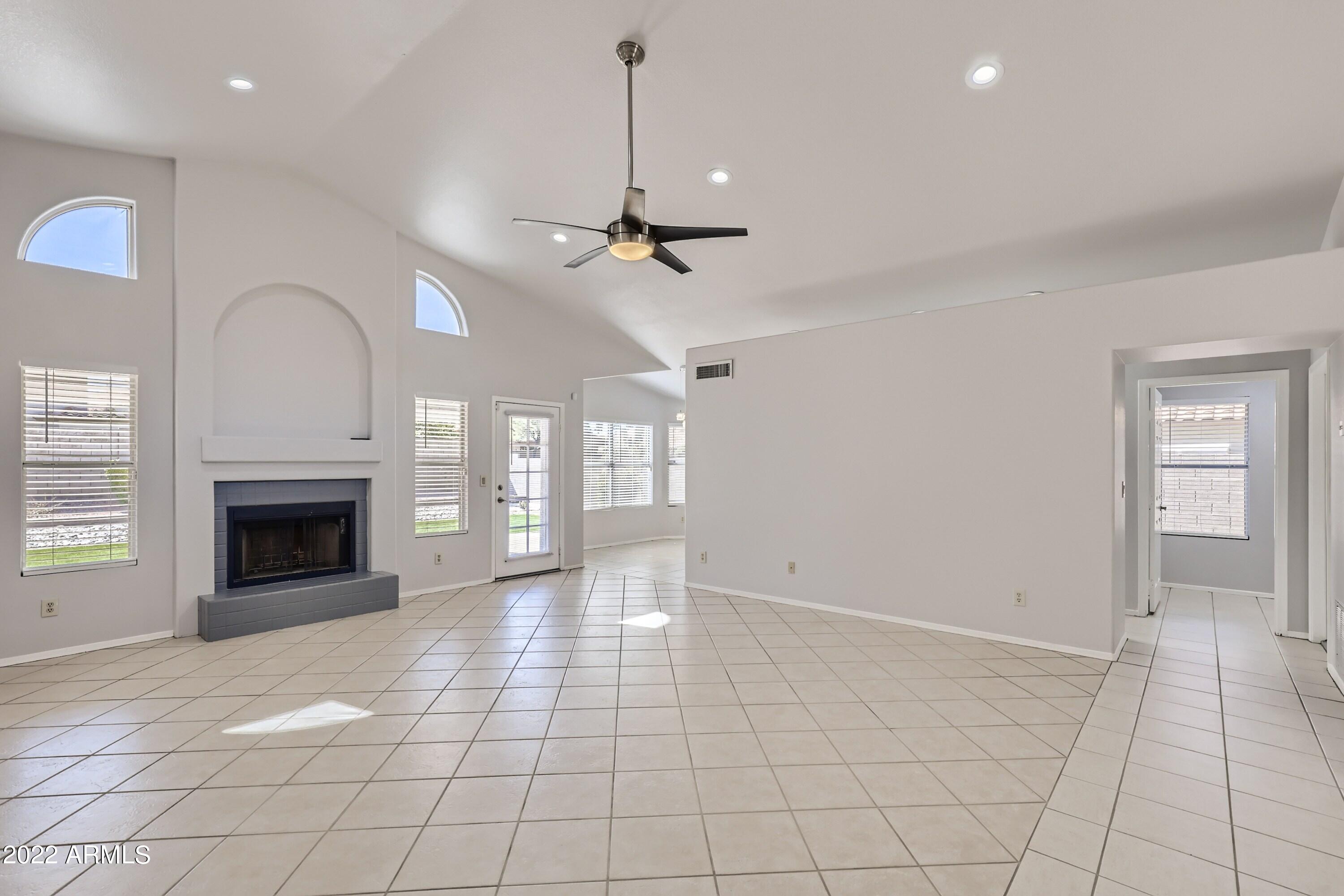 1227 East Grandview Road Phoenix, AZ 85022 - Photo 3 of 28 Living Room / Fireplace