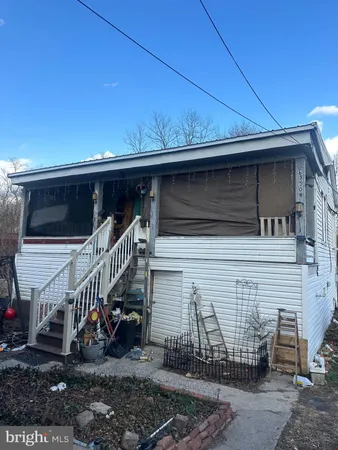 a view of front door of house
