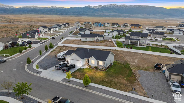 464 South Trejo Rdg Road Grantsville, UT 84029 - Photo 28 of 33 Aerial view of residential area with mountains