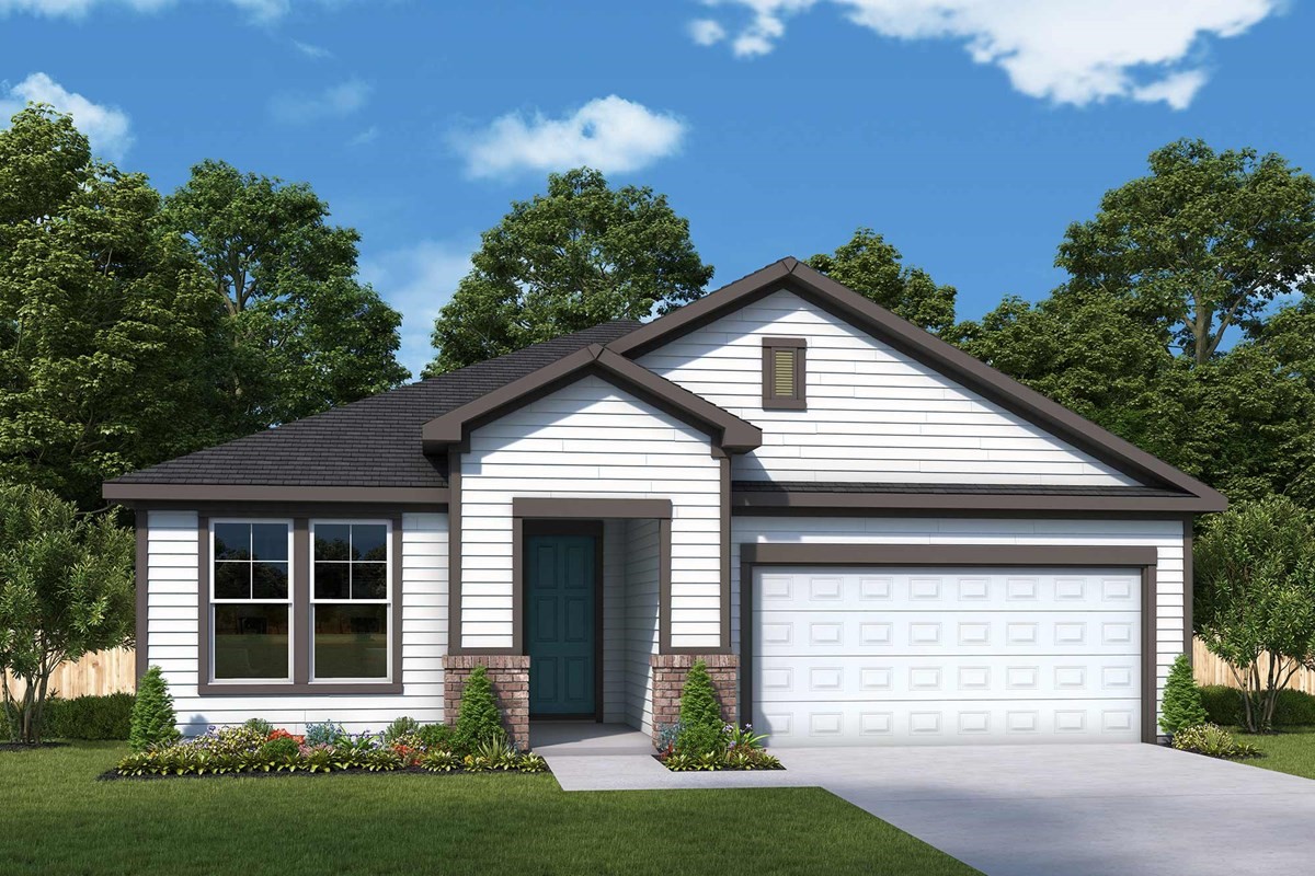 75791 Bayley Place Yulee, FL 32097 - Photo 1 of 1 a front view of a house with a garden and plants