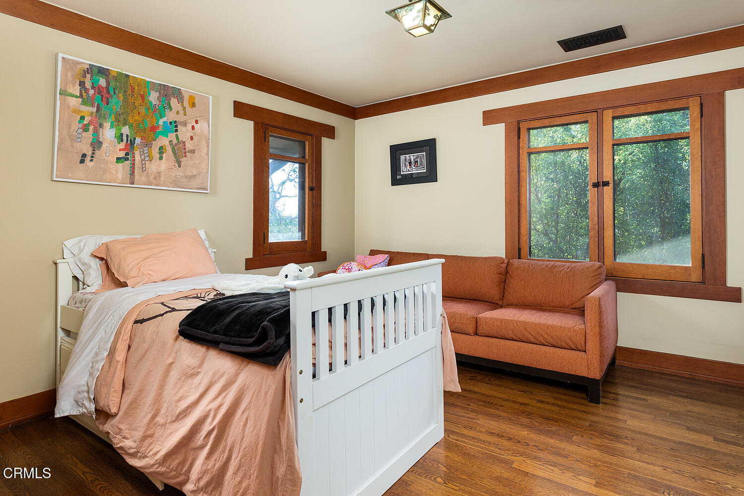 1344 Hillcrest Avenue Pasadena, CA 91106 - Photo 21 of 23 a bedroom with a bed a couch and a large window