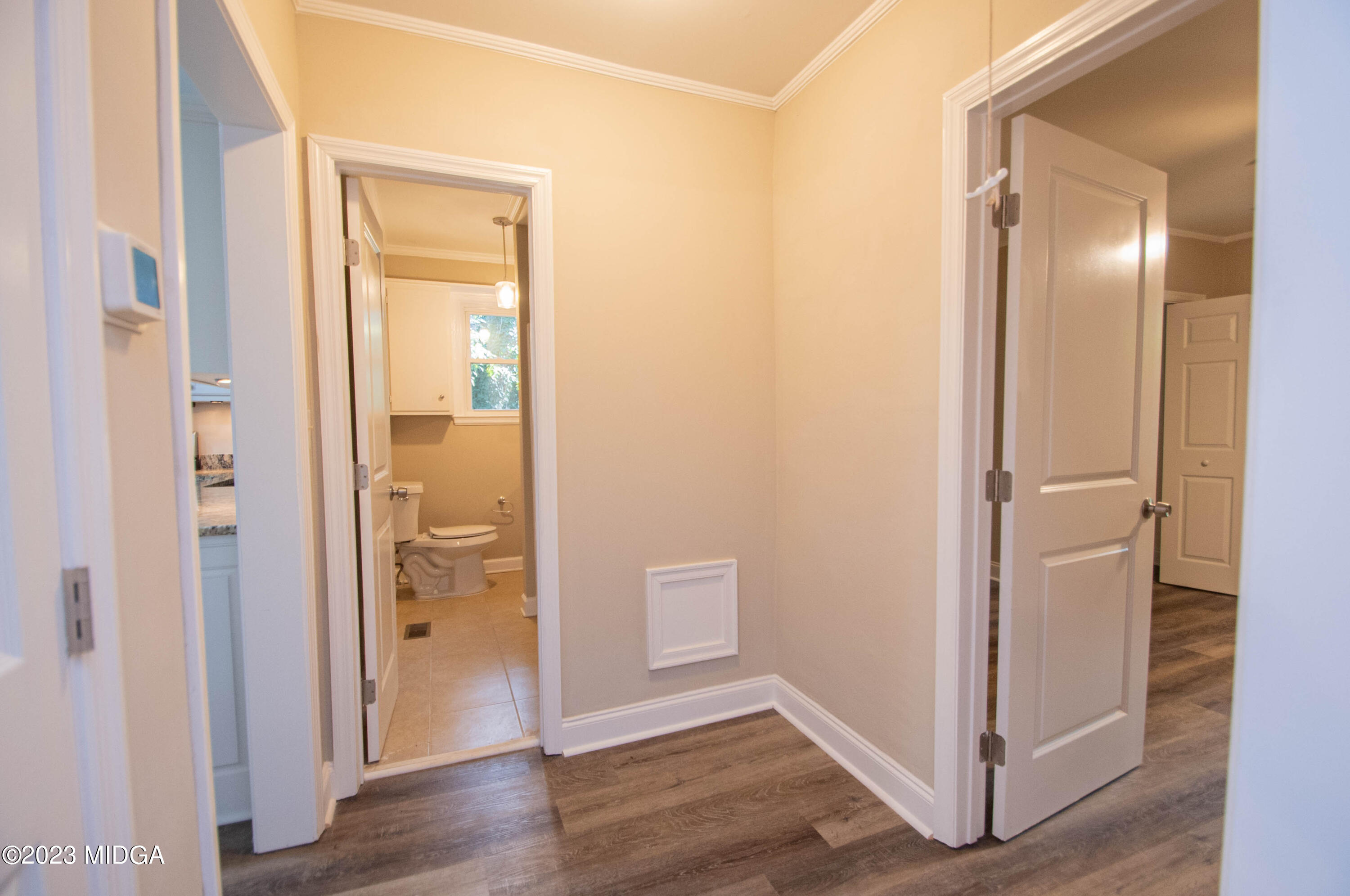 225 R Street Northwest Thomaston, GA 30286 - Photo 11 of 22 a view of a bathroom with wooden floor