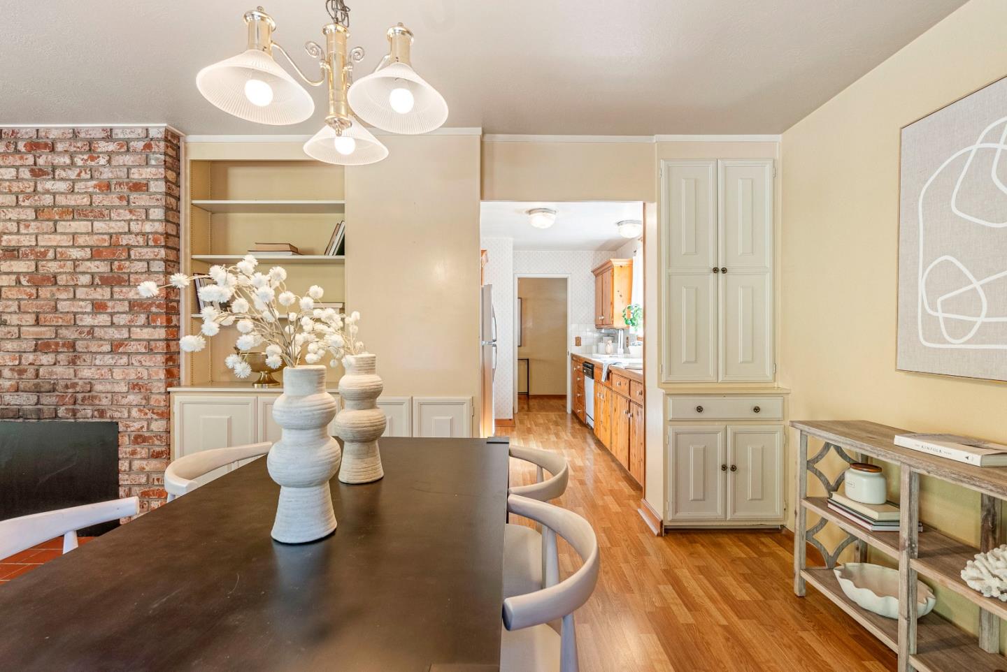 1461 Vía Marettimo Monterey, CA 93940 - Photo 18 of 38 a living room with fireplace furniture and a flat screen tv