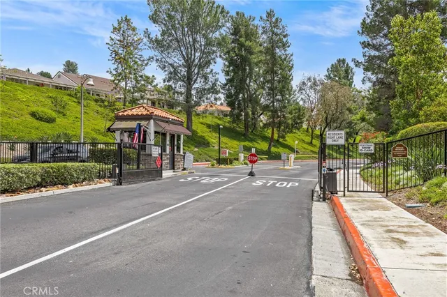 a view of street with houses