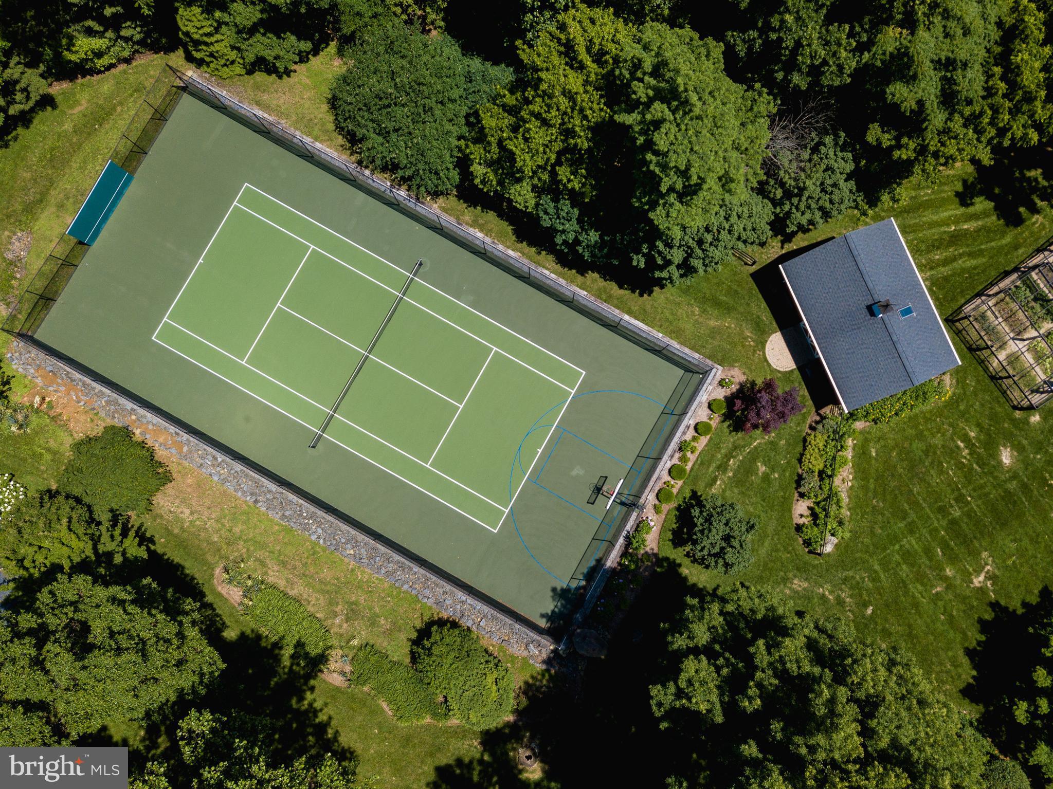 18490 Blue Ridge Mountain Road Bluemont, VA 20135 - Photo 18 of 87 Enclosed Tennis court