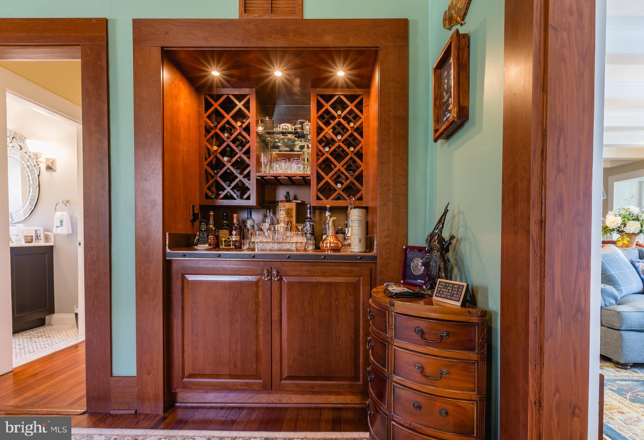18490 Blue Ridge Mountain Road Bluemont, VA 20135 - Photo 42 of 87 Wetbar and wine rack