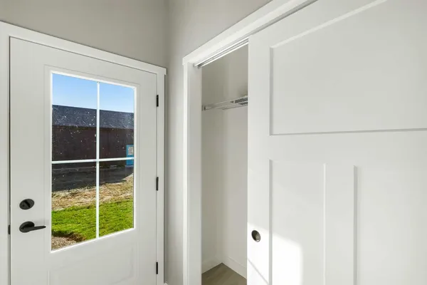 a view of front door