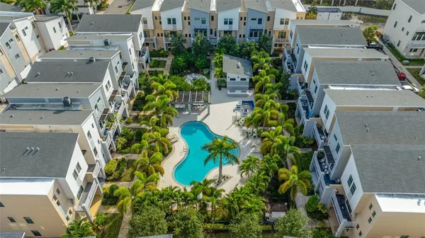 a view of outdoor space yard and swimming pool