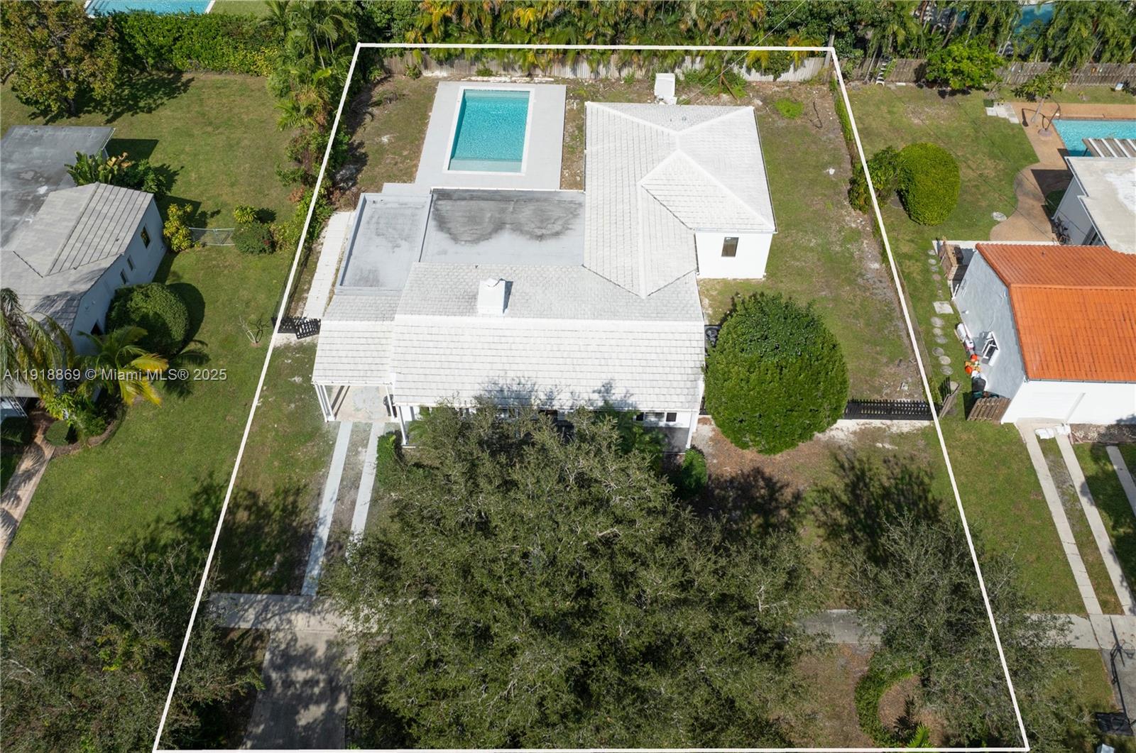 45 Northeast 104th Street Miami Shores, FL 33138 - Photo 52 of 52 an aerial view of a house with a yard