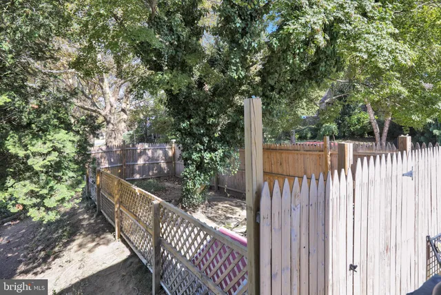 a view of a wrought iron fence