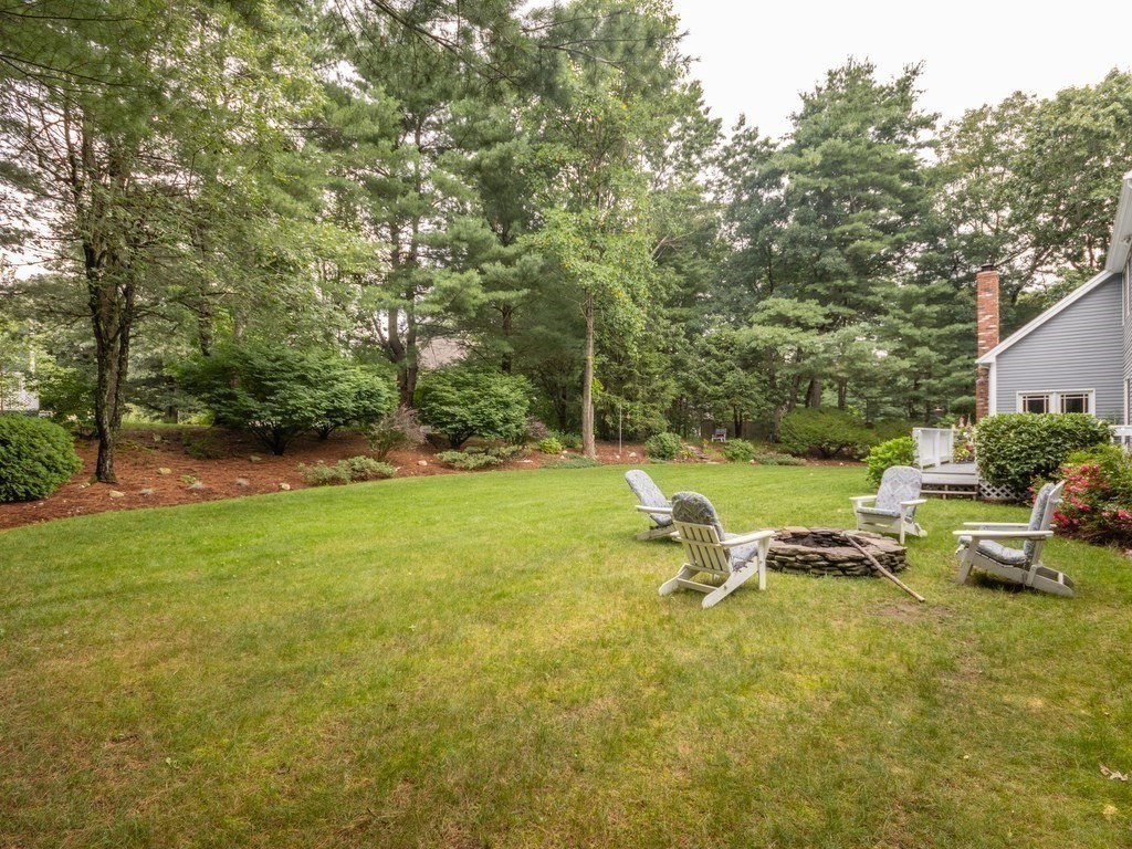 72 Emerson Road Walpole, MA 02032 - Photo 39 of 41 a view of a lake with a bench and trees