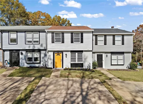 a view of a building with many windows