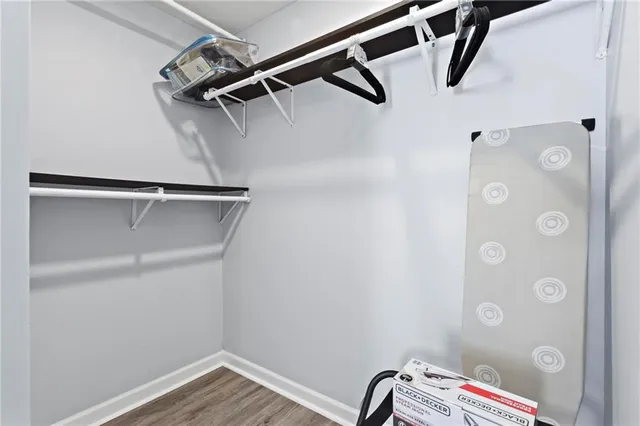 a view of walk in closet