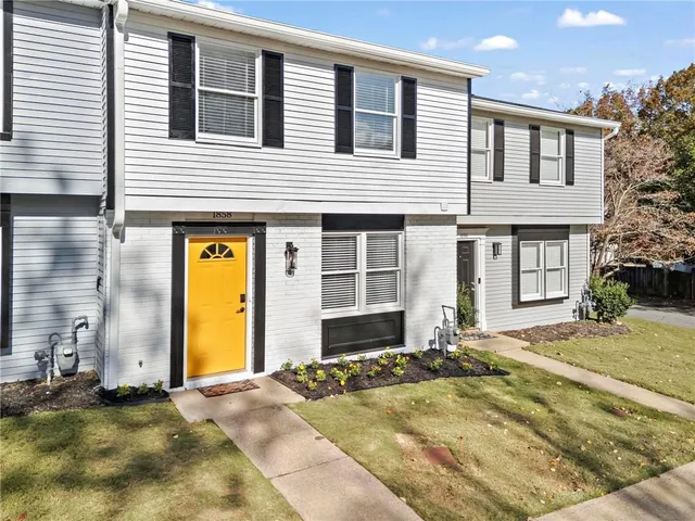 a front view of a house