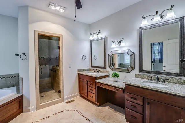 a view of a forest filled with trees and lots of trees