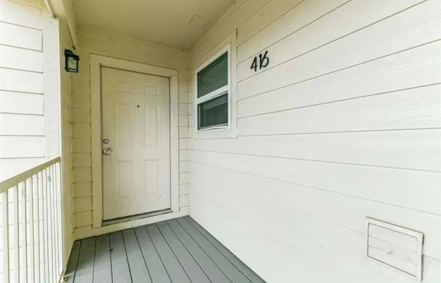 a view of front door