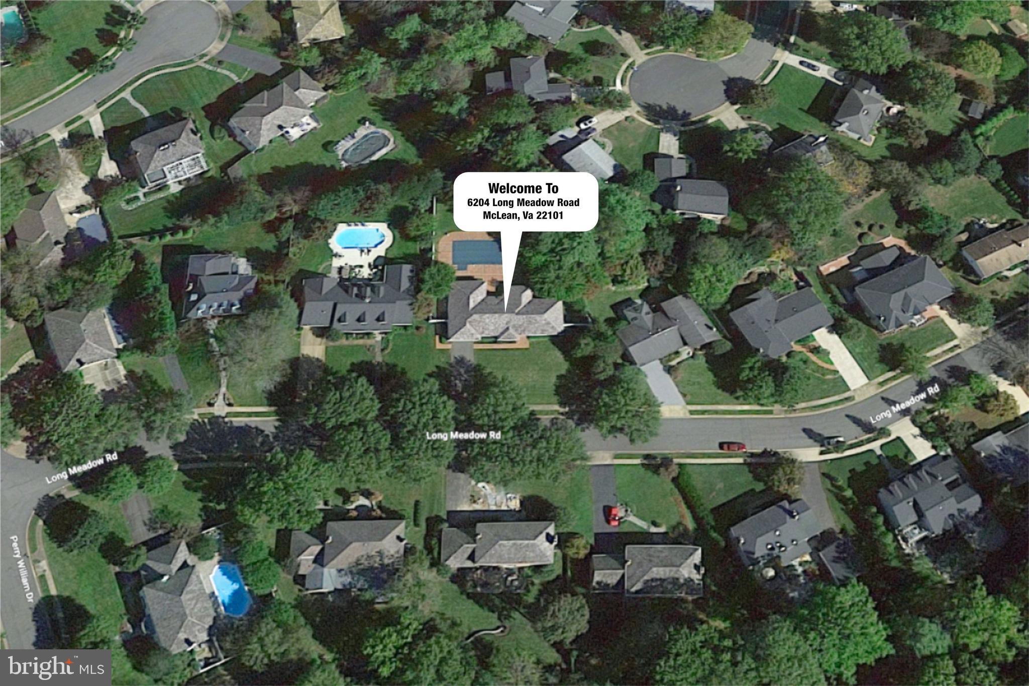 6204 Long Meadow Road McLean, VA 22101 - Photo 46 of 48 Aerial View