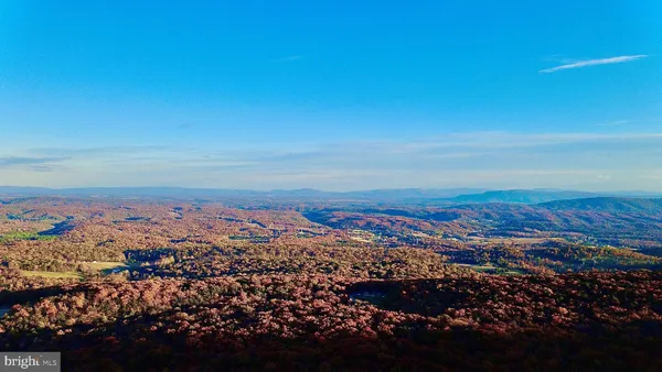 an aerial view of residential building and trees around