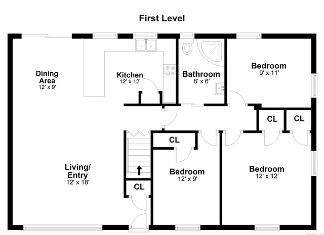 a picture of a wall with a white sign