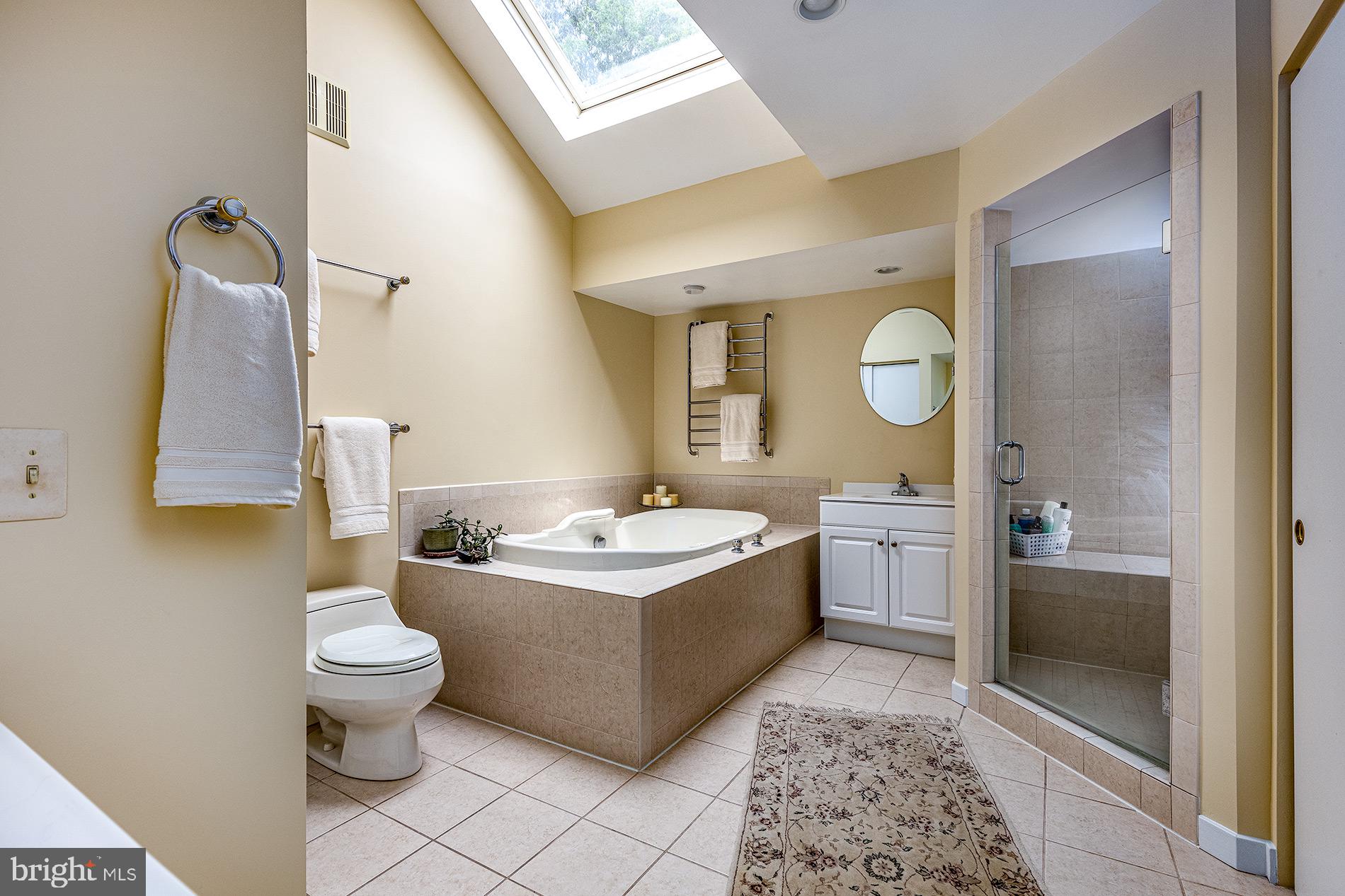 11621 Clubhouse Court Reston, VA 20190 - Photo 28 of 57 LUXURIOUS MASTER BATH W/SKYLIGHT