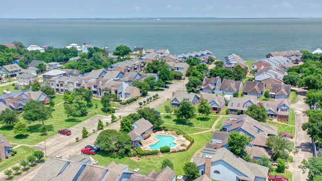a city view with ocean view