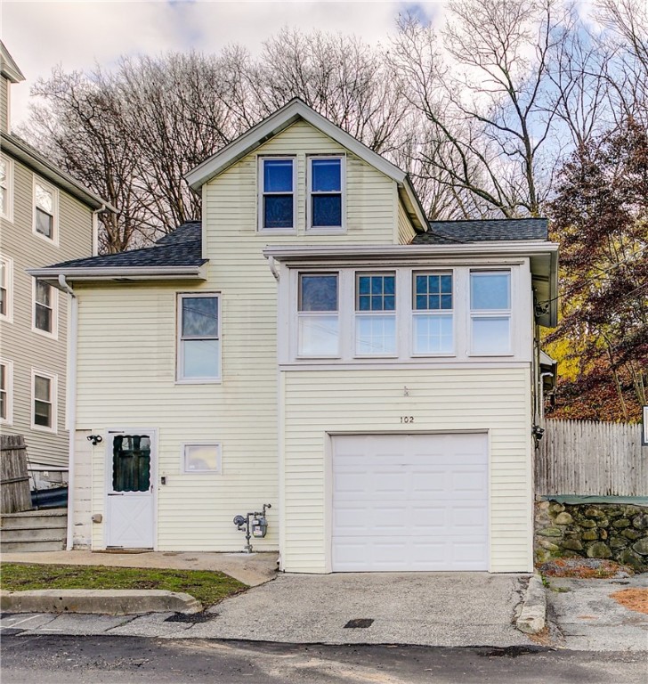 102 Benefit Street Woonsocket, RI 02895 - Photo 29 of 35 front exterior- 1 cat garage newer exterior door