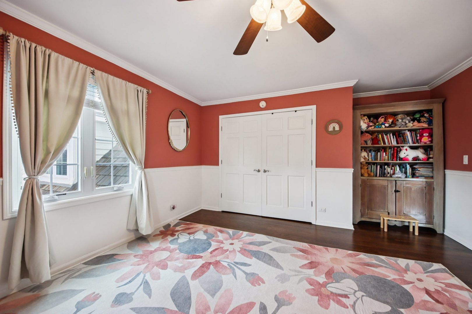 1980 West Clover Drive Inverness, IL 60067 - Photo 50 of 91 a bedroom with a bed and a large window with rug