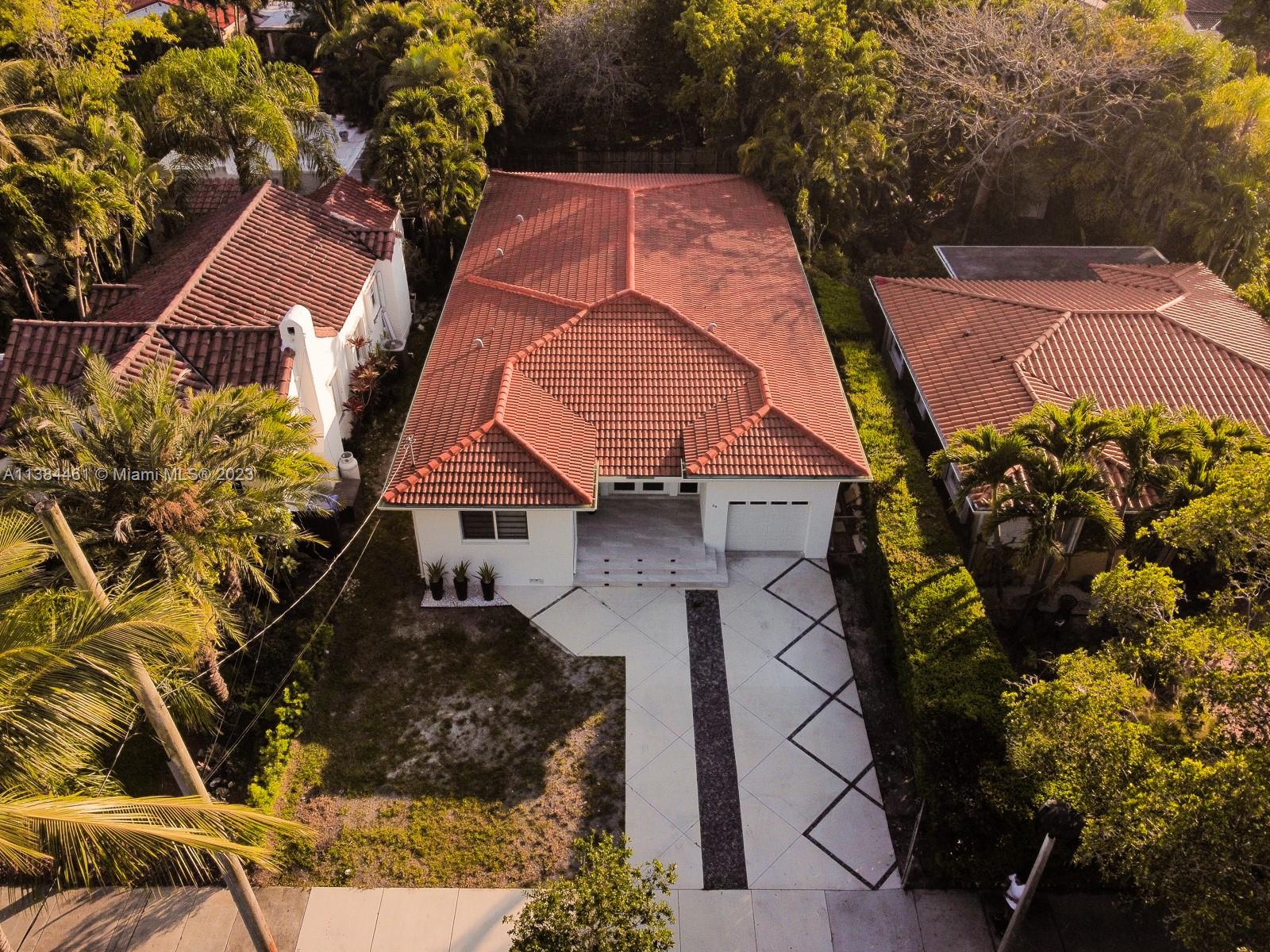 420 Southwest 18th Road Miami, FL 33129 - Photo 29 of 30 a aerial view of a house with a yard and potted plants