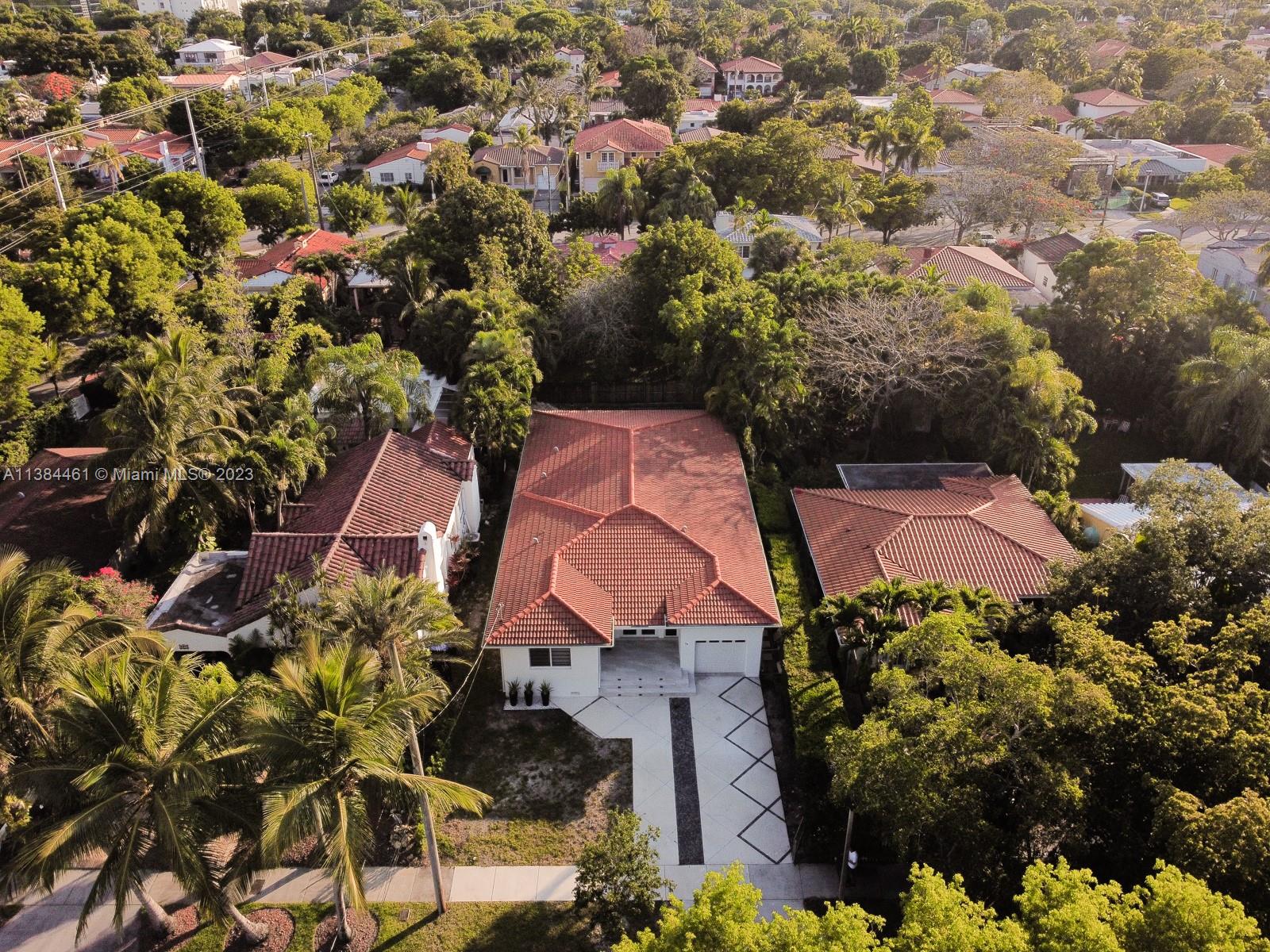 420 Southwest 18th Road Miami, FL 33129 - Photo 30 of 30 an aerial view of house with yard