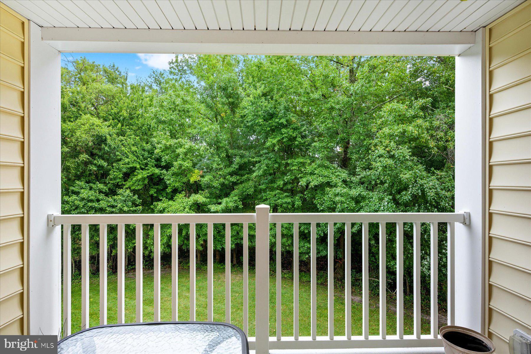30413 Cedar Neck Road, Unit 206 Ocean View, DE 19970 - Photo 49 of 65 Covered Porch with Wooded View
