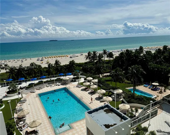 a view of a lake from a balcony