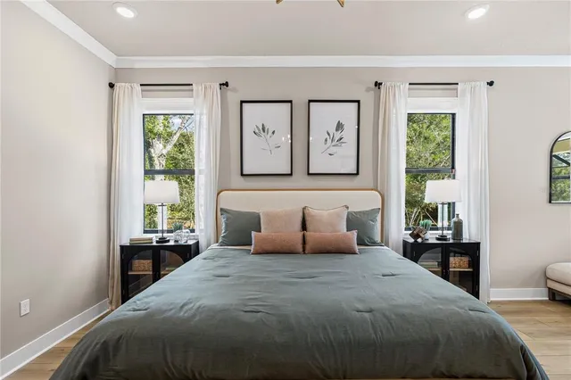 a bathroom with a double vanity sink and mirror