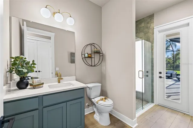 a view of yard with tree and deck