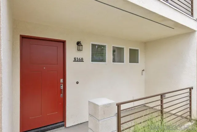 a view of front door