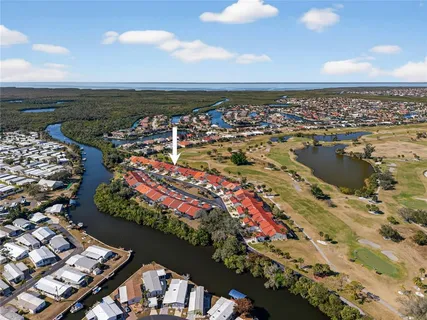 a view of a city with an ocean