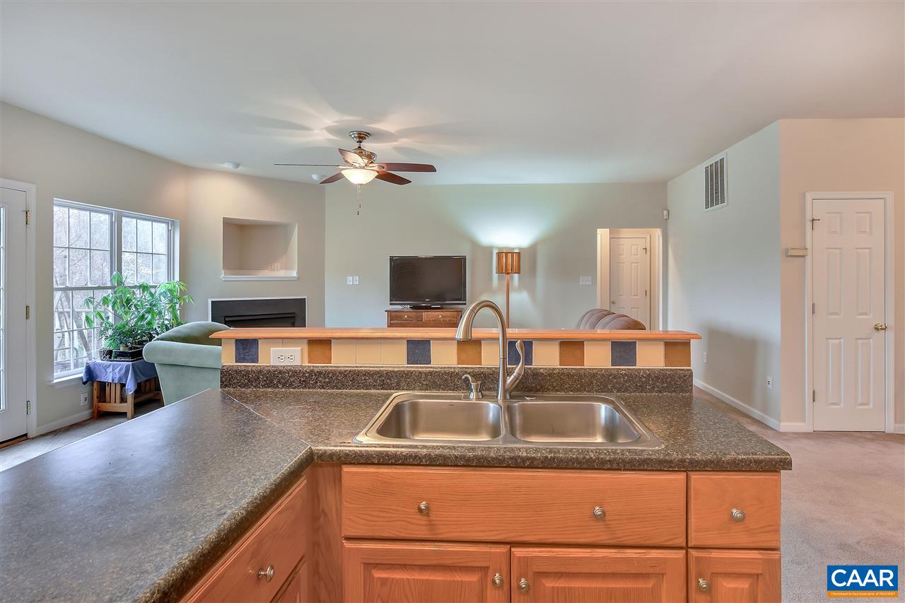 5875 Amicus Road Ruckersville, VA 22968 - Photo 9 of 31 a view of a kitchen counter space a sink and living room view