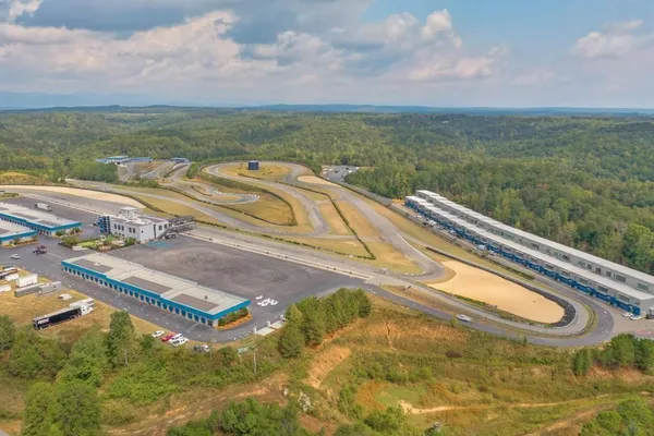 a view of a swimming pool with a couch